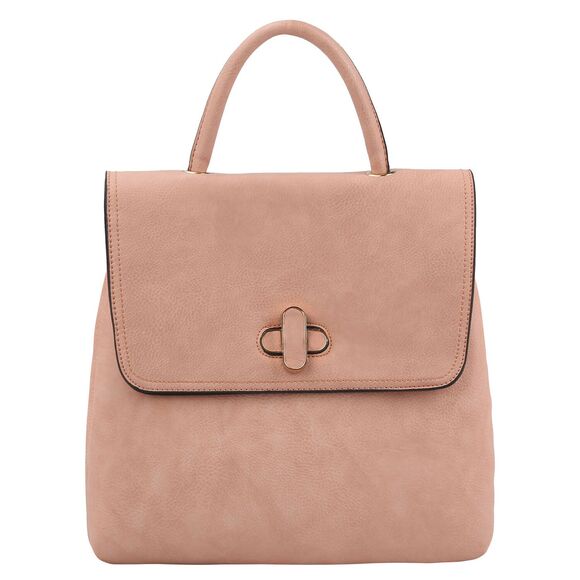 Unbranded Handbags - Twist Lock Flap Lightweight Backpack for School Convertible Briefcase Backpack